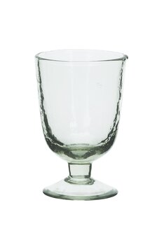 Madam Stoltz - Wijnglas gehamerd 12 cm