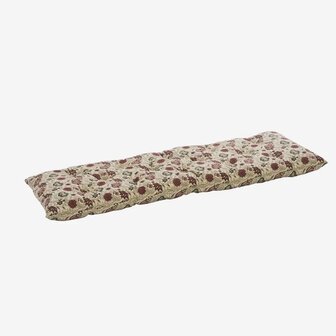 Madame Stoltz - matraskussen 45 x 125 - zand - rood - groen 