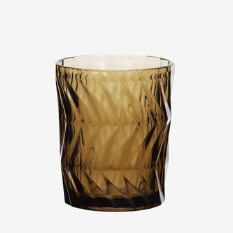 Madam Stoltz - drink glas - bruin