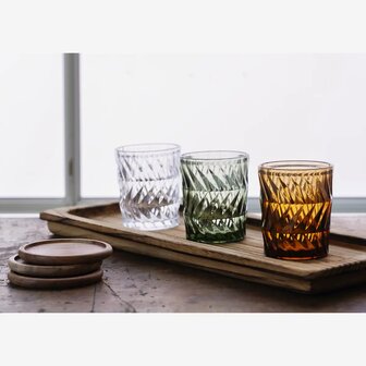 Madam Stoltz - drink glas - bruin