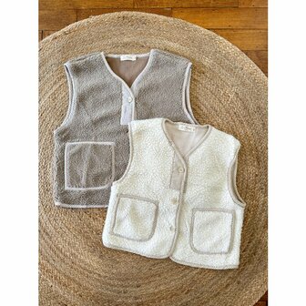 Poppy gilet - kids - off white