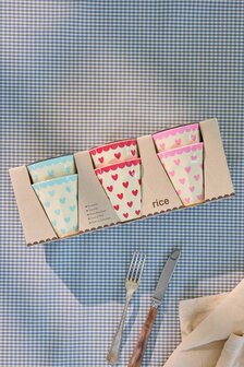 Rice - Melamine Cup - medium - Favorite Hearts Print - Rood
