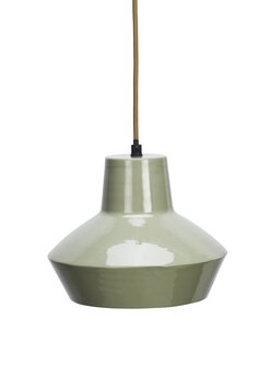 Madam Stoltz - Metalen plafondlamp - licht groen