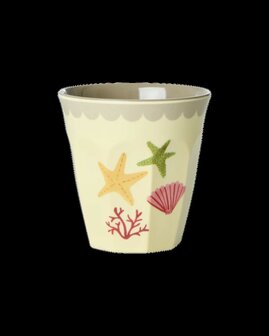 Rice - Melamine Cup - medium - Oceaan print koraal - Zee