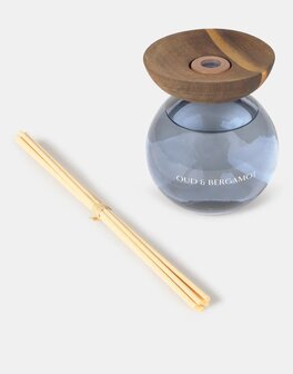 Natura - Rietdiffuser - Shanghai Glass Mikado - Oud en Bergamot 