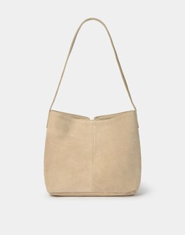 Natura - Tas - Leer - beige met gesp