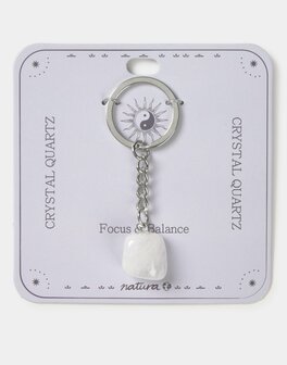 Natura - Sleutelhanger - Balans - Bergkristal