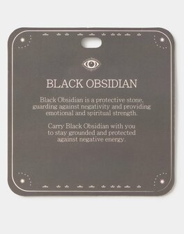 Natura - Keychain - Protection - black obsidiaan