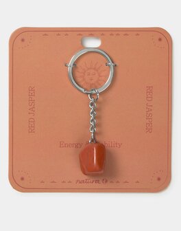 Natura - Sleutelhanger - Stabiliteit - rode Jaspis