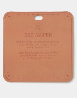 Natura - Sleutelhanger - Stabiliteit - rode Jaspis