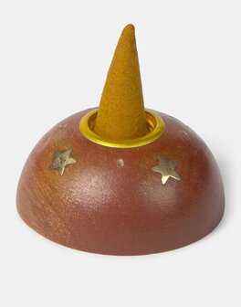 Natura - Wierookkegel met houder - Nagchampa