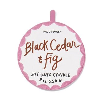 Paddywax - Geurkaars - Black Cedar &amp; Fig