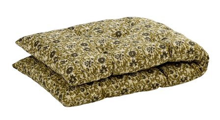 Madam Stoltz - matraskussen - beige/khaki/dusty green - 45 x 125 cm