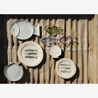 Madame Stoltz - Bord - Steen - Zeeschelp - Off white