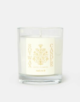 Natura - Blumora geurkaars - Sojawas - White Flowers