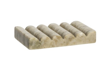 Madam Stoltz - marmeren zeepschaaltje - beige