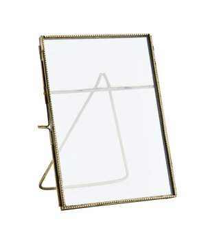 Madam Stoltz - staande fotolijst - 13 x 18 - Brass