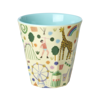 Rice - Melamine Cup - medium - Fun Fair Green
