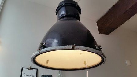 Fabriekslamp zwart