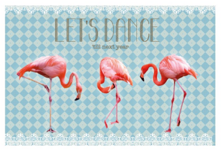 Nieuwjaarskaart - Let&#039;s dance - till next year