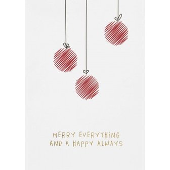Räder - Kerstkaart - Merry everything
