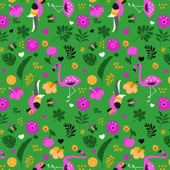 Lola - EXOTIC GARDEN JUNGLE GREEN.