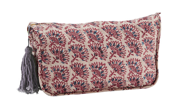 Madam Stoltz - toilettas - pink/nude/blauw