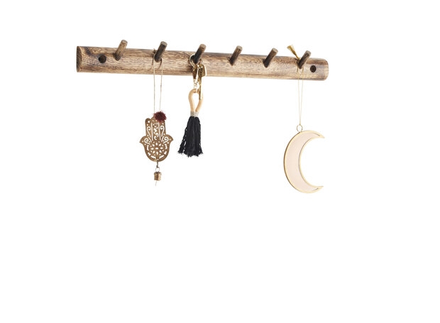 Madame Stoltz - houten kapstok met 6 haken