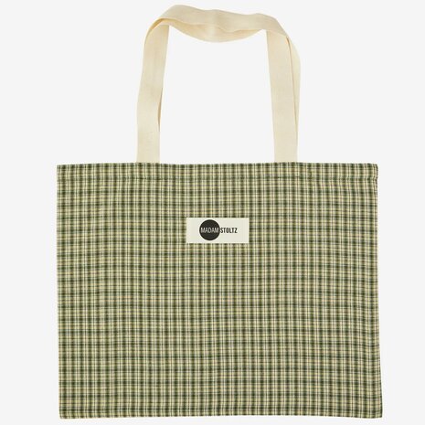 Madam Stoltz - Shopper - katoen met print - 50x40 cm