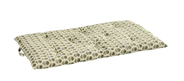 Madame Stoltz -matraskussen 60 x 100- Off white, groen, blauw, zwart