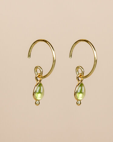 Muja Juma - Earring - goldplated - Baeus - Peridot