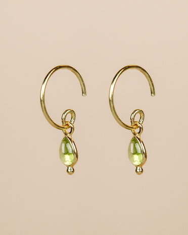 Muja Juma - Earring - goldplated - Baeus - Peridot