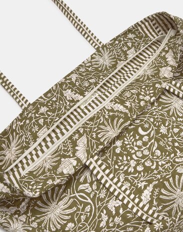 Natura - Shopper - Arin - Print - Khaki / wit