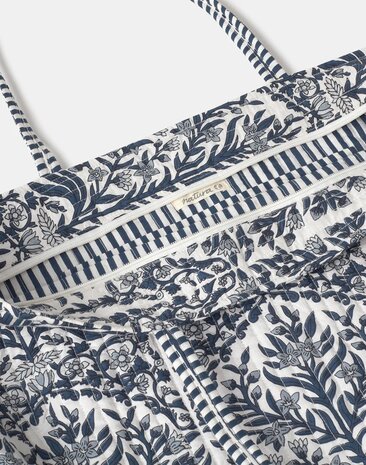 Natura - Shopper - Ayush - Print - Marineblauw