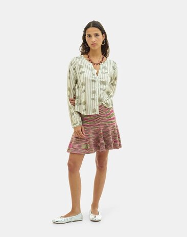 Natura - Printed Blouse - Palmlux - Green