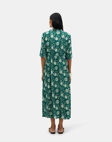 Natura - Long printed Dress - Rihaan - Green