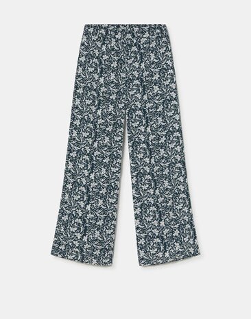 Natura - Printed Pants - Prahit - Blue - White