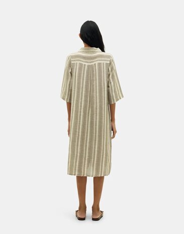 Natura - Lange Jurk met Gestreepte Print - Yatan 