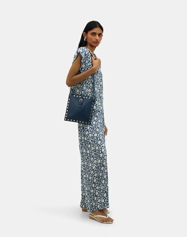 Natura - Broek met print - Samarth - Blauw - Wit