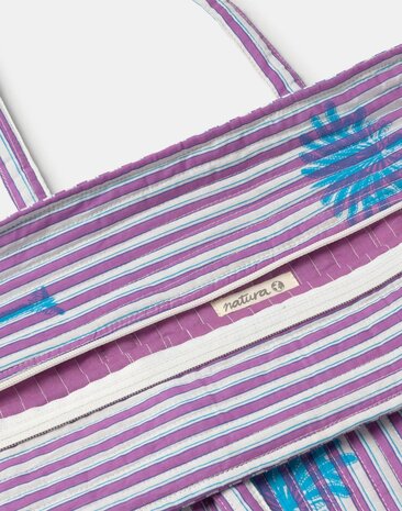 Natura -Tas - Weekend - Summer Palms - Mauve