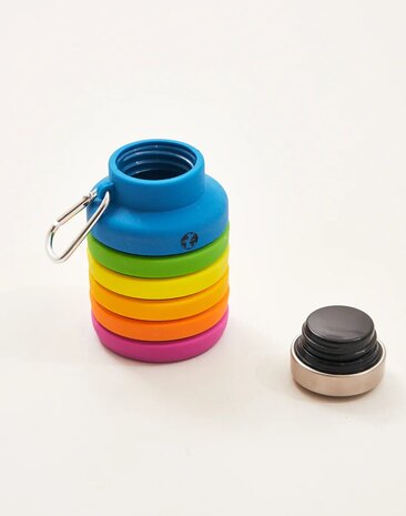 Natura - Drinkfles - Vouwbaar - Siliconen - Regenboog