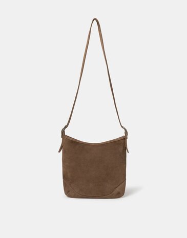 Natura - Tas - Crossbody - Suède - Chocolade bruin