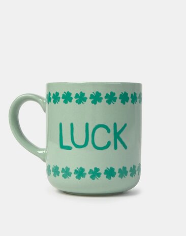 Natura - Mok - Keramiek - groen - LUCK