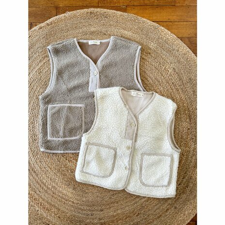 Poppy gilet - kids - off white