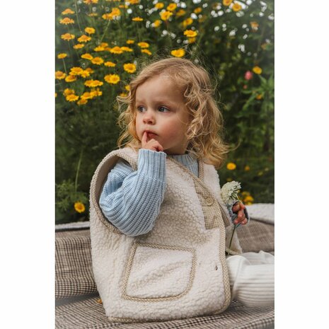 Poppy gilet - kids - off white