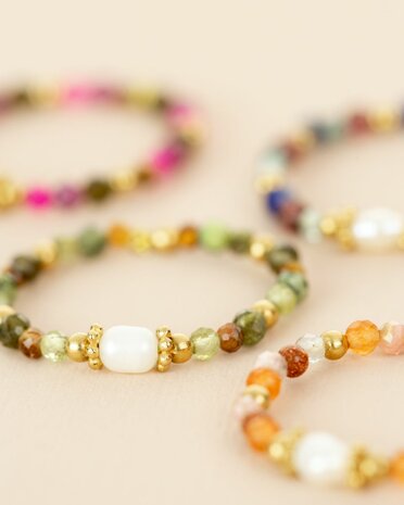 My Heritage - ring - STONES OF THE HEART - tiger eye/pearl