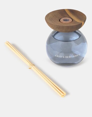 Natura - Rietdiffuser - Shanghai Glass Mikado - Oud en Bergamot 