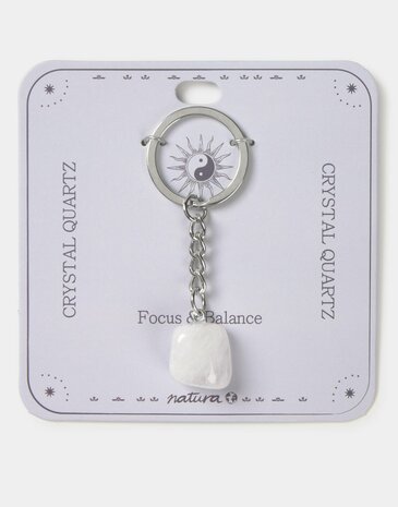 Natura - Sleutelhanger - Balans - Bergkristal