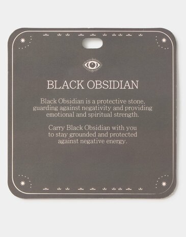 Natura - Keychain - Protection - black obsidiaan