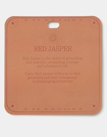 Natura - Sleutelhanger - Stabiliteit - rode Jaspis